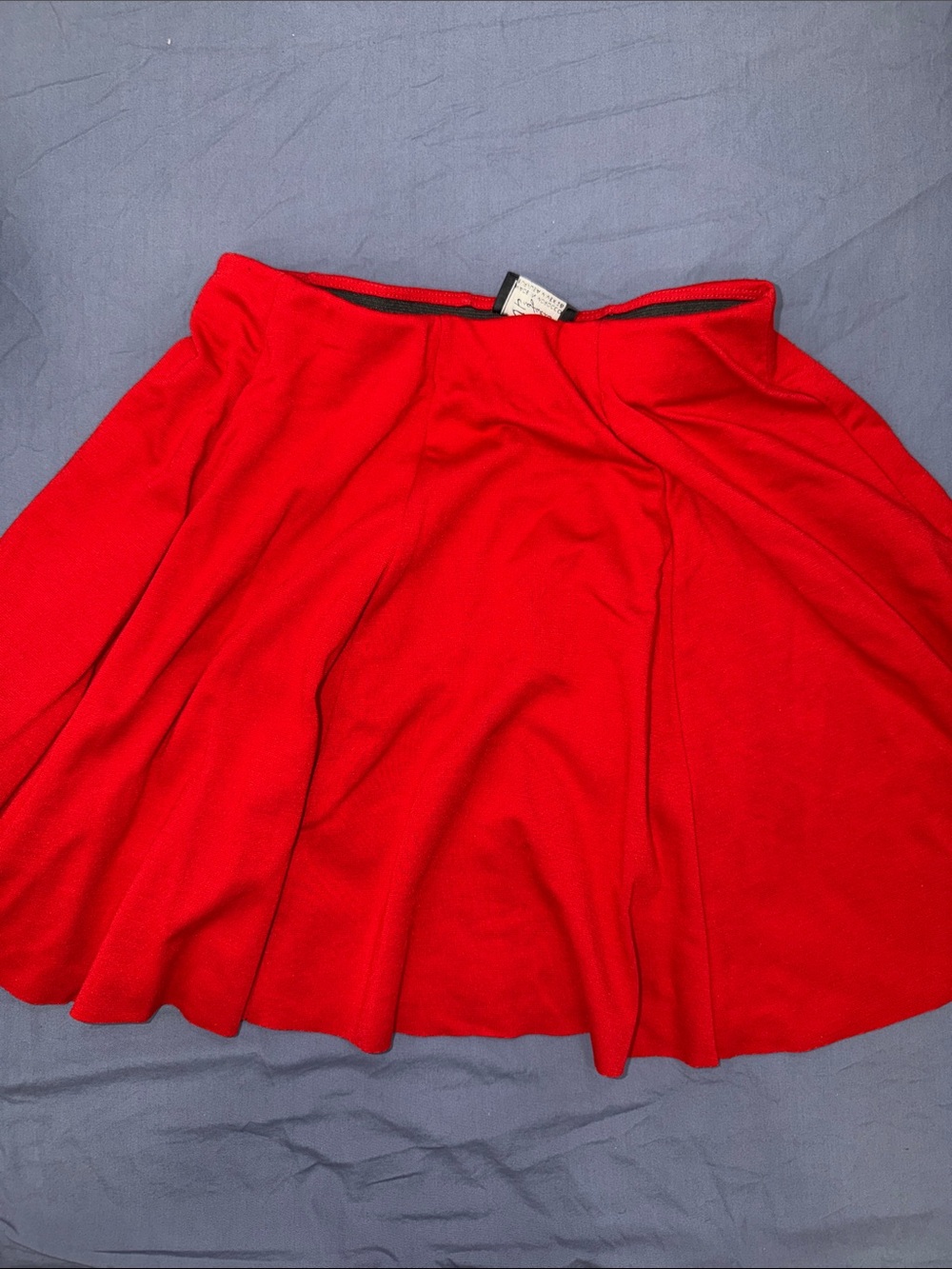 Zara Red Circle Skirt - Flared Silhouette
